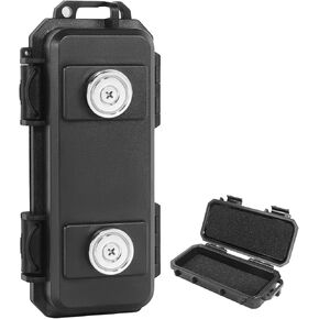 Magnetic Key Holder Under Car, Waterproof Magnetic Key Box, Hide a Key Outside with 2 Strong Magnets, Key Hider for Outdoor Travel, Magnetic Key Case Under Car (2)