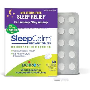 Boiron SleepCalm Sleep Aid for Deep, Relaxing, Restful Nighttime Sleep - Melatonin-Free and Non Habit-Forming - Dissolvable Tablets - 180 Count Bundle