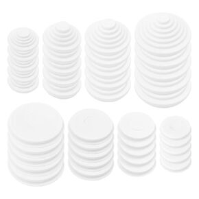 40Pcs Rubber Grommet Kit, Firewall Plug Grommets Wire Protection Hole Grommet, Closed Rubber Grommet Hole Plugs for Drill Hole Wire, Cable, Plug, Plumbing (White)