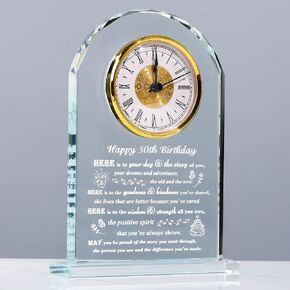Daughter Gifts from Mom Dad - Personalized Crystal Clock Gifts for Daughter Best Graduation Birthday Mothers Fathers Day Valentines Day Gifts Ideas to My Adult Grown Daughter
