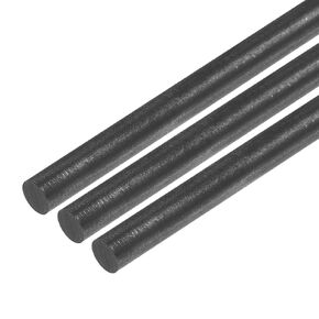 MECCANIXITY Graphite Rod, Graphite Stirring Rod Cylinder Stick Carbon Rod 305x5mm Black for Electrode, Melting Casting, Crucibles, Pack of 3