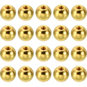 PATIKIL M3x0.5mm Ball Nuts Knob, 50 Pack Carbon Steel Drilling Ball Caps Blind Hole Handle Nut Decoration for Furniture Lamp or DIY Project, Silver Tone