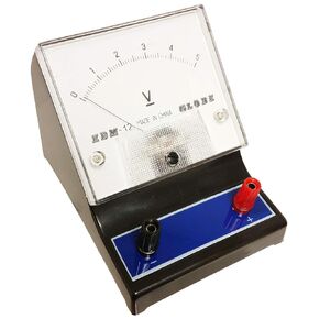 4-130915 Blue DC Voltmeter, 0-5V