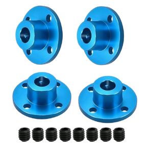 Aopin Rigid Flange Coupling 6mm Inner Flange Coupler Shaft for 3D Printer, Length 15mm / 0.59" Motor Coupler Connector, Great Apply for Model Shaft, CNC, Motor Guide, DIY Encoder 4 Pcs