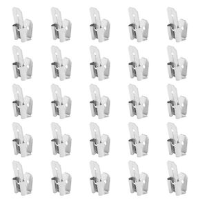 25pcs Electrical Double Male Female Adapter, Aluminum Alloy Piggyback Spade Wire Terminals Connectors Quick Disconnect to Single Female Brass Silver 3 Way Adapter Dual Male