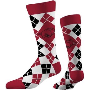 Strideline NCAA Mens Argyle Dress Socks-Team Colors-One Size Fits Most -M/L (8-12)