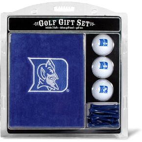 Team Golf NCAA Gift Set Embroidered Golf Towel, 3 Golf Balls, and 14 Golf Tees 2-3/4" Regulation, Tri-Fold Towel 16" x 22" & 100% Cotton