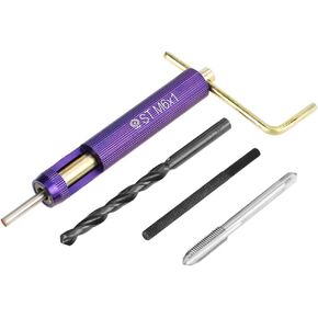 54pcs M6 Stainless Steel Wire Thread Insert Combination Tool Set, Thread Repair Kit Helical Coil