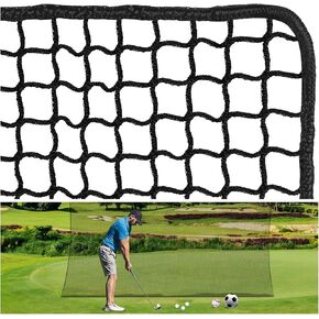 Golf Practice Net, 10 x 10 Ft Golf Netting Sports Netting Golf Hitting Net Heavy Duty Golf Sports Practice Barrier Net Nylon Golf Netting for Garage Backyard