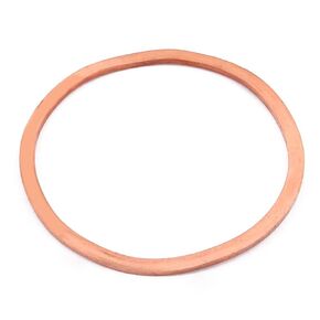 uxcell a16072700ux0601 68mm x 60mm x 2mm Flat Ring Copper Crush Washer Sealing Gasket Fastener, Steel