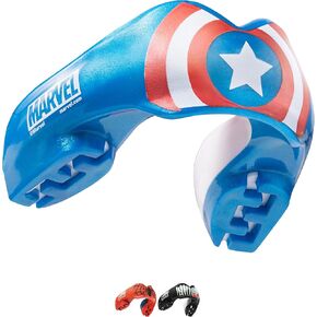 Marvel Venom Sports Mouthguard for Braces, One Size Remouldable Gum Shield with Case for Boxing, MMA, Rugby, Martial Arts, Judo and All Contact Sports