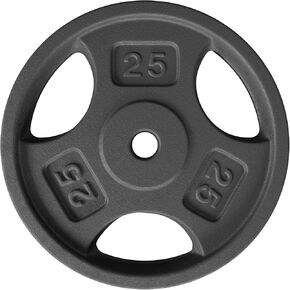 Yes4All 1 Inch Grip Cast Iron Weight Plates for Dumbbells – Standard Weight Plates - 25lb - Single