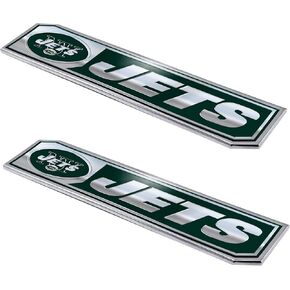FANMATS NFL - New York Jets 2 Piece Heavy Duty Alumnium Truck Emblem Set