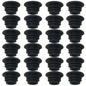 24PCS Plastic Bicycle Handlebar End Plugs ID 20mm/0.78in Mountain Bike Handlebar Plugs Mountain Bike Handlebar Plugs Bicycle Handlebar Plugs for MTB Road BMX MTB Black