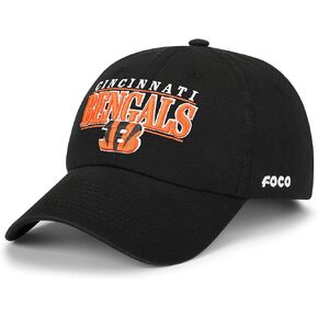 FOCO Men's NFL Team Logo Signature Bars Casual Hat Caps