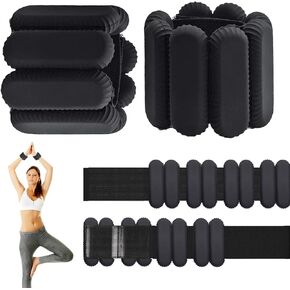 Pilates Wrist & Ankle Weights for Women, Wearable Strong Arm & Leg Weights Set of 2(1Lbs Each), Adjustable Ankle Weights for Walking, Yoga, Dance, Barre,Gym