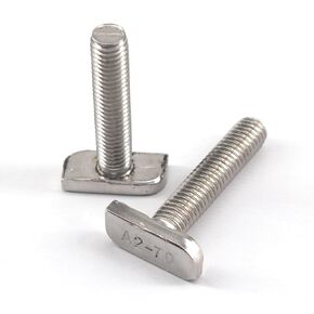 (10 Pieces)8x50mm T Head Bolts 304 stainless steel T Hammer Head Screw for Photovoltaic