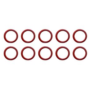 4" Encapsulated Kamlock™ Gasket, FEP Silicone, Red (Pack of 10)
