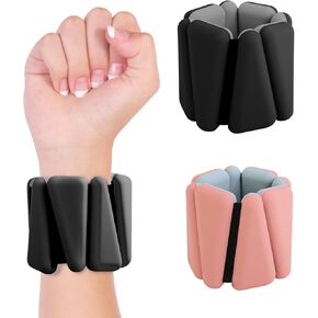 Inspack 2lb Wrist & Ankle Weights for Women(1lbs Each), Arm & Leg Weights for Women, Walking Weights, Wearable Weights Bangles, Womens ankle weights, Adjustable Wrist Weights for Walking, Yoga