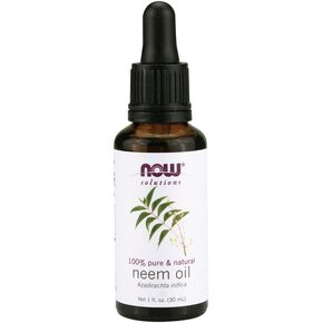 NOW Solutions, Neem Oil, 100% Pure, Made From Azadirachta Indica (Neem) Seed Oil, Natural Relief from Irritation and Other Skin Issues, 1-Ounce, 2 Pack
