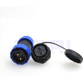 DRRI HE29 3pin Chassis Panel Mount Waterproof Circular Aviation Connector IP68 Industrial Threaded Plastic Connector Male Plug Female Socket (3 pin)