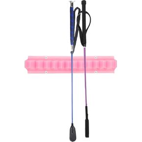 Horse Whip Crop Holder Rack Wall Mounted Bracket Hanger Horse Trailer Accessories for Tack Room (Purple)