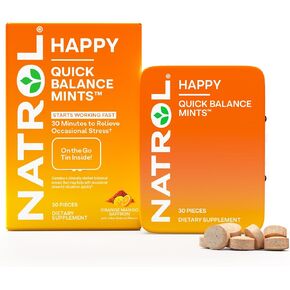 Natrol Quick Balance Happy Mints, Occasional Stress Relief Supplement, 30 Mints, 15 Day Supply in Kuwait