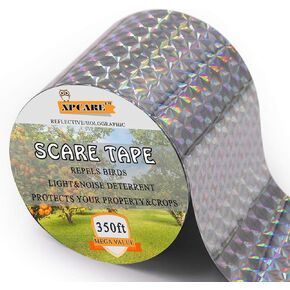 شريط شريط تخويف الطيور من XPCARE - شريط عاكس للحيوانات الأليفة بطول 150 قدم × 2 بوصة يحافظ على حماية الحياة البرية والممتلكات in Kuwait