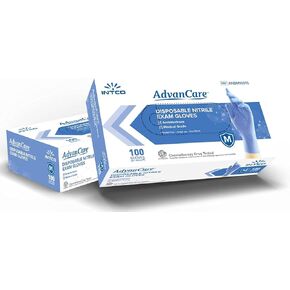 Disposable Nitrile Medical Chemo Rated Examination Gloves, Blue, Small