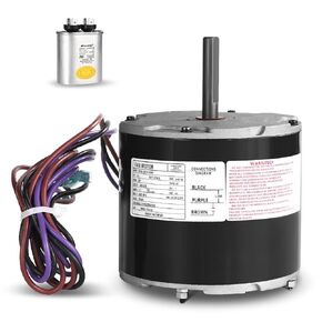 12Y65 Condenser Fan Motor 208/230 Volt, 1 PH, 60HZ, 1/4 HP, 825 RPM Compatible with Lennox Replacement for 100483 Condenser Fan Motor Replacement for YSLB-220-8-B001