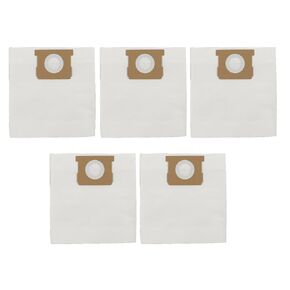 Shop-Vac 9066166, Disposable Collection Vacuum Filter Bags, Fits 5-8 Gallon Tanks, White, 5 Pack