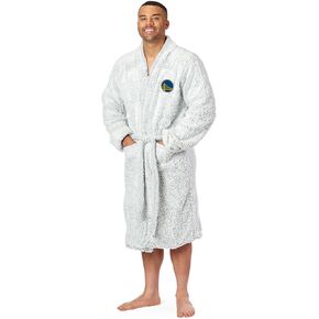 Northwest The Company NBA Golden State Warriors Sherpa Bath Robe, 26" x 47", Gray