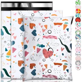 Oududianzi Poly Mailers 10X13, 100Pack Shipping Bags, Fashion Shipping Envelopes, Plastic Packaging Bags, Self-Seal Polymailers, Mailing Poly Bags for Business, Clothing (Graffiti Pattern)