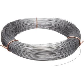 Small Parts 21045 High Carbon Steel Wire, Mill Finish #2B (Smooth) Finish, Grade #2B Smooth, Full Hard Temper, Meets ASTM A228 Specifications, 0.045" Diameter, 185' Length, Precision in Saudi Arabia