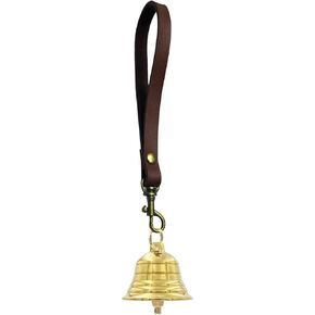 Brass Hanging Bell for Door Knob, Christmas Bells of Brass Bells, Hanging Bell Brass Bells Garden Decor Gold Bells Dog Bells to Go Outside Vintage Home Decor Door Bell