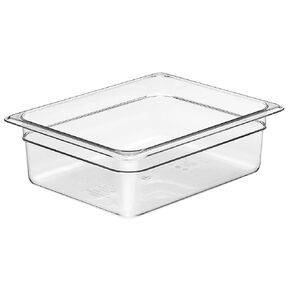 Cambro Camwear Food Pan, 1/2 by 4-Inch, Clear