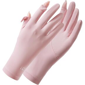 Ultra Thin Full Finger UV Protection Gloves Driving Gloves for Women, Ice Silk UV Gloves Summer Gloves