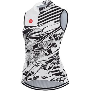 Women's Cycling Jersey Sleeveless Cycling Vest Bike Shirts Bicycle Clothing Biking Tank Tops with Pockets