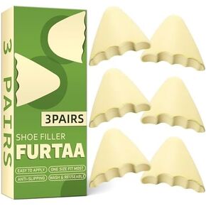 Shoe Filler Insert,Toe Cushion Fillers Make Shoes Fit,Half-Size Insoles for Loose Shoe,for All Day Pain Relief and Comfort,One Size Fits Shoe Inserts for Women.(Round,3 Pairs)