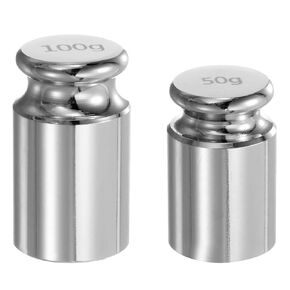 uxcell 2pcs Calibration Weight Set 50g 100g M1 Precision Chrome Plated Steel for Digital Balance Scales