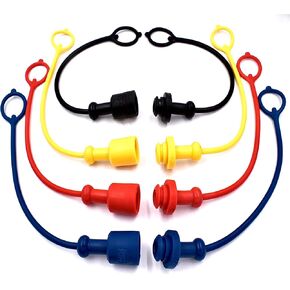HD Switch 8 Pack Hydraulic Quick Change Coupling Dust Cap & Plug Bush Hog Westendorf Ford Loader Pioneer Faster 1/2" ISO S40-4 S71-4#8 AGRI NV12 2NV12 TF12 7241-A HNV12NPTF HNV12NPTM 4050-4
