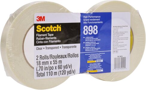 Scotch Filament Tape 898 Clear, 18 mm x 55 m in Kuwait