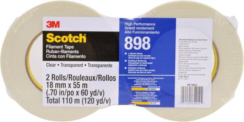 Scotch Filament Tape 898 Clear, 18 mm x 55 m in Kuwait
