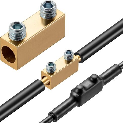 10 قطع 6AWG 80Amp مجموعة موصلات الأسلاك، 1 موصل محطات الأسلاك الربط السريع مع مسامير وأنابيب الانكماش الحراري in Kuwait