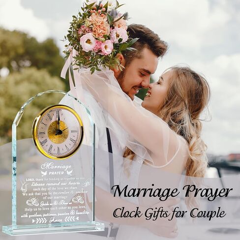 Dad Gifts For Fathers Day From Daughter Son - Crystal Clock Engraved Best Dad Ever Appreciation Gifts Father's Birthday Keepsake who Has Everything - Love Reminder Present for Thanksgiving Christmas in Saudi Arabia