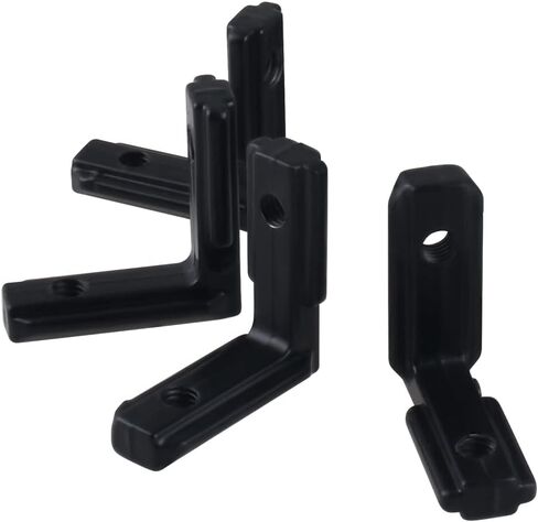 CNCYEAH Aluminum Profile Extrusion 2020 300m 4PCS V Slot Black European Standard Anodized CNC Aluminum Profile 4 Sets connectors 50PCS Nuts 1PC Spanner for DIY 3D Printer in Saudi Arabia