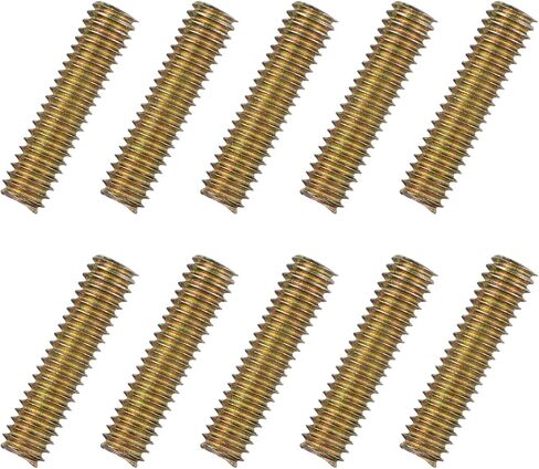 uxcell 60pcs Fully Threaded Rods 1/4 x 1 Inch All Thread Studs Long Threaded Screw Carbon Steel for Furniture Garden Railing Mounting Assembly Fastening Frame Connection Color Zinc in Saudi Arabia