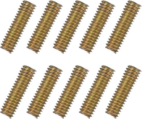 uxcell 60pcs Fully Threaded Rods 1/4 x 1 Inch All Thread Studs Long Threaded Screw Carbon Steel for Furniture Garden Railing Mounting Assembly Fastening Frame Connection Color Zinc in Saudi Arabia