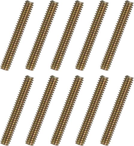 uxcell 60pcs Fully Threaded Rods 1/4 x 1 Inch All Thread Studs Long Threaded Screw Carbon Steel for Furniture Garden Railing Mounting Assembly Fastening Frame Connection Color Zinc in Saudi Arabia