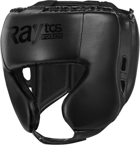 Boxing Headgear [Lightweight 210g, Made PU, 180 Degree Wide Field of View, Independent Zone Protection, with Non-Slip Head Strap, Unisex] Kickboxing Bokushingu Boxing in Saudi Arabia
